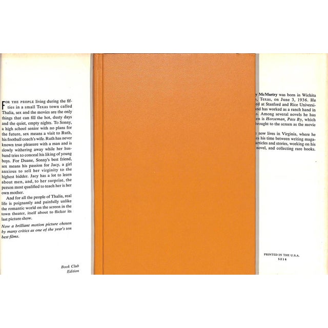 Traditional "The Last Picture Show" 1966 McMurtry, Larry For Sale - Image 3 of 4