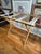 Vintage Folding Luggage Rack / Quilt Stand With Floral Needlepoint Straps For Sale - Image 4 of 8