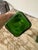 Green Vintage Green Glass Decanters With Pewter Cage and Stopper - Pair For Sale - Image 8 of 9