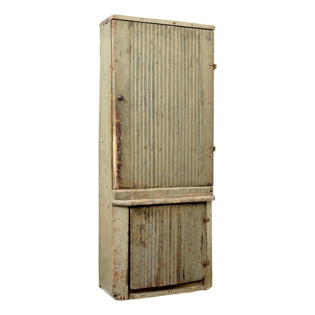 Scandinavian Carved Pine Cupboard, Early 19th Century For Sale