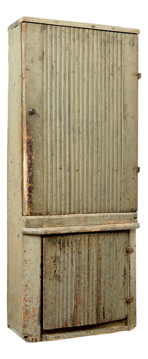 Scandinavian Carved Pine Cupboard, Early 19th Century