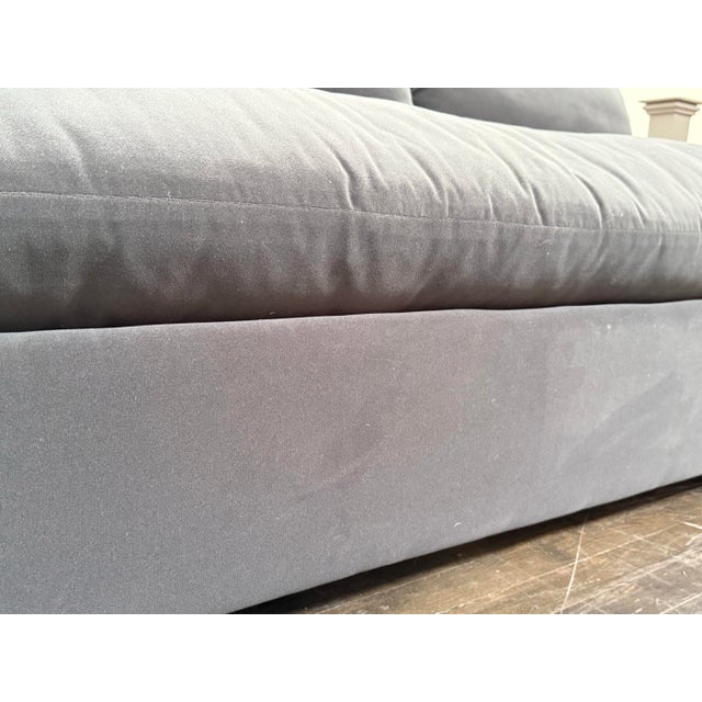 Gray Four Hands Grant Armless Sofa For Sale - Image 8 of 12