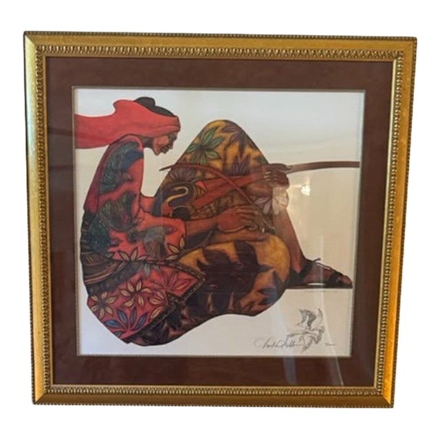 Charles Bibbs "The Music Maker" Signed Artist's Proof With Pencil Remarque, 1998 For Sale