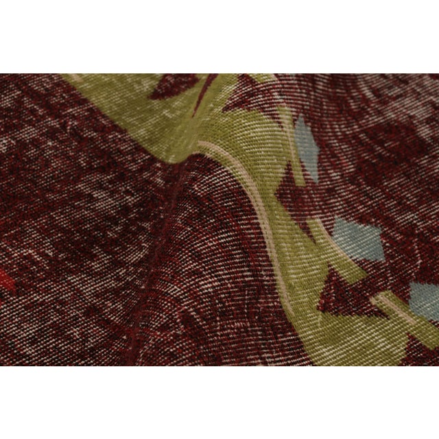 Textile Vintage Zeki Müren Rug in Red With Colorful Geometric Pattern - Rug & Kilim For Sale - Image 7 of 8
