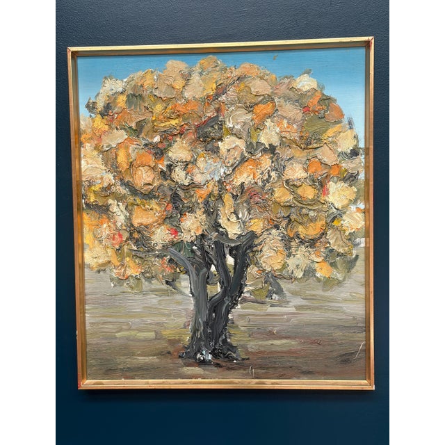 Nils Olsson, Chestnut Tree in Bloom, 1950s, Oil Painting on Canvas, Framed For Sale - Image 12 of 18