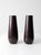Contemporary Vintage Wooden Vases With Glass Inserts Pair For Sale - Image 3 of 9