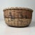 Japanese Woven Bamboo Basket with Calligraphy, 1950s For Sale - Image 4 of 10
