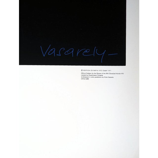 Victor Vasarely Olympia (kinetic composition), 1971 Original screen print in 15 colors Signed in the plate On paper 100 x...