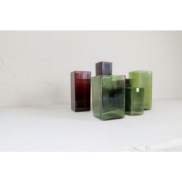 Mid-Century Ice Vases from Gullaskruf, Sweden, 1960s, Set of 7 For Sale - Image 4 of 11