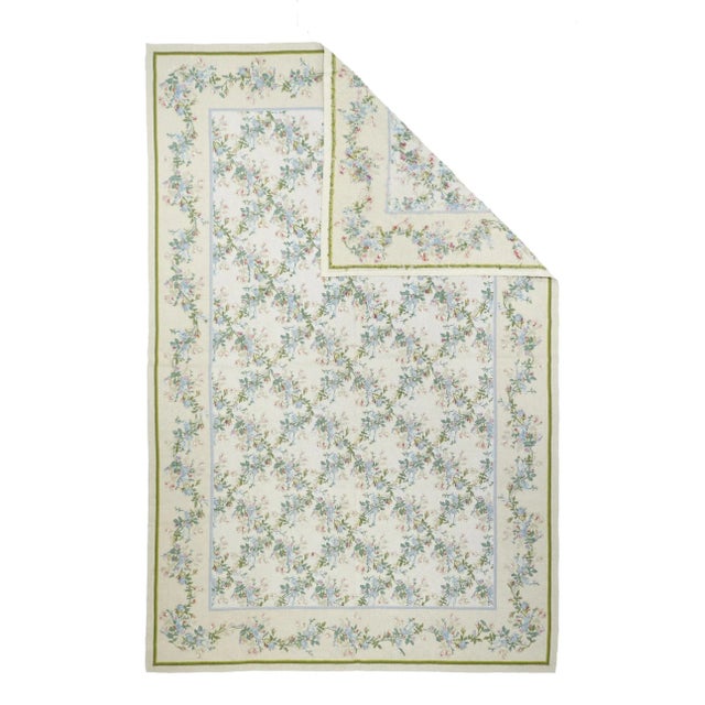 Traditional French Aubusson Design Rug 5'10'' X 9'0" For Sale - Image 3 of 10
