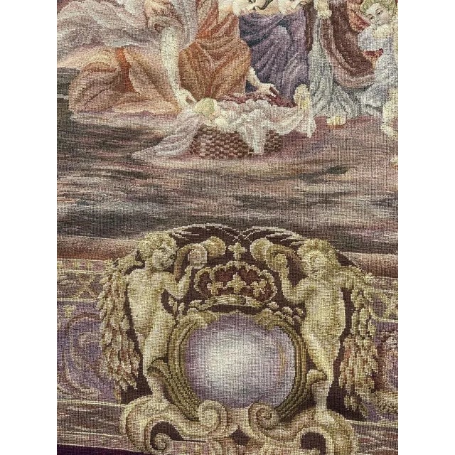 Vintage French Needlepoint Tapestry, 1950s For Sale - Image 6 of 18