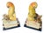 Art Deco Pair Art Deco Jadeite & Multi-Stone Parrot Bookends For Sale - Image 3 of 18