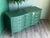 Metal 1970’s French Provincial Green Lacquered Dresser of Nine Drawers For Sale - Image 7 of 14