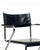 Vintage Cantilever Armchairs in Black Leather and Chrome, 1970s, Set of 4 For Sale - Image 6 of 8