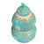 Wood Chinoiserie Turquoise Glaze Porcelain Gourd-Shaped Vase 14.5" H For Sale - Image 7 of 10