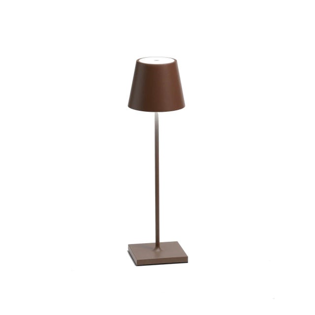 Modern Zafferano Poldina Pro Rechargeable Lamp in Rust For Sale - Image 3 of 3