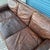 Restoration Hardware Genuine Top Grain Brown Leather Sofa For Sale - Image 14 of 18