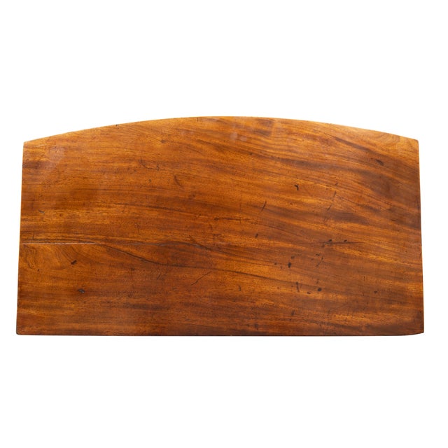 George III Mahogany Bowfront Side Table For Sale - Image 9 of 9