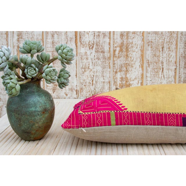 Antique Sabina Sindh Silk Pillow For Sale In Los Angeles - Image 6 of 9