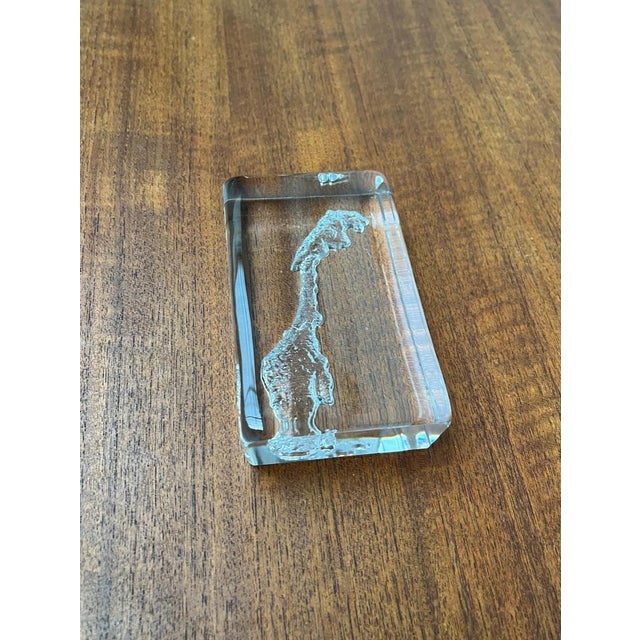 Vintage Scandinavian Art Glass Paper Weight For Sale - Image 8 of 16