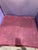 Lavender Silk Sofa Chair With Ornate Wood Frame and Pillow For Sale In Las Vegas - Image 6 of 12