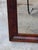 Antique American Empire Flame Mahogany Ogee Wall Mirror 20x30 Wood Backing 1850s For Sale - Image 11 of 18