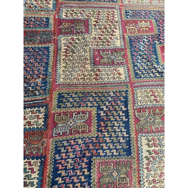 Caucasian Verneh Embroidered Kilim For Sale - Image 5 of 18