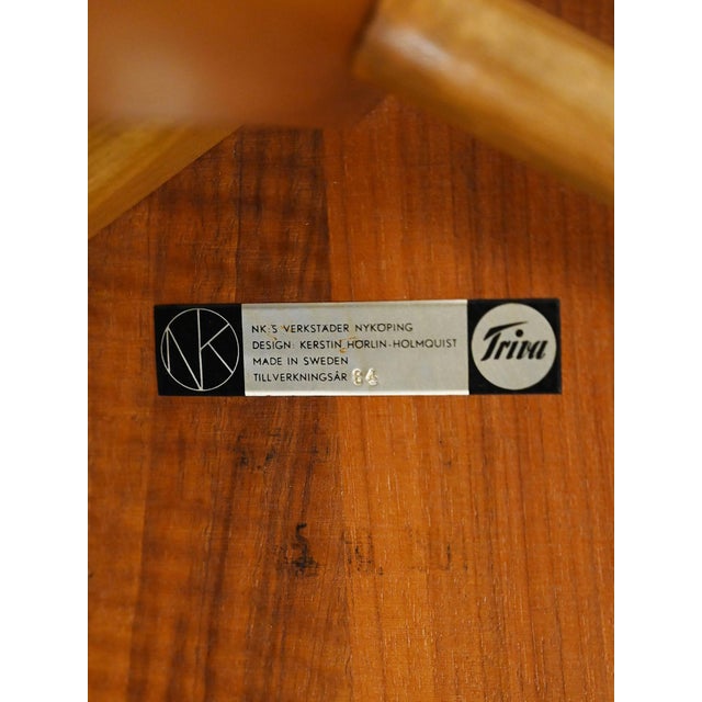 Wood Teak Coffee Table by Kerstin Hörlin-Holmquist for Nordiska Kompaniet, 1960s For Sale - Image 7 of 10