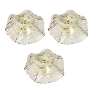 Large Austrian Flush Mount Lights from Kalmar, 1970s For Sale