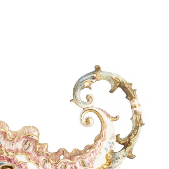 20th Century Hungarian Porcelain Flower Centerpiece For Sale - Image 4 of 6