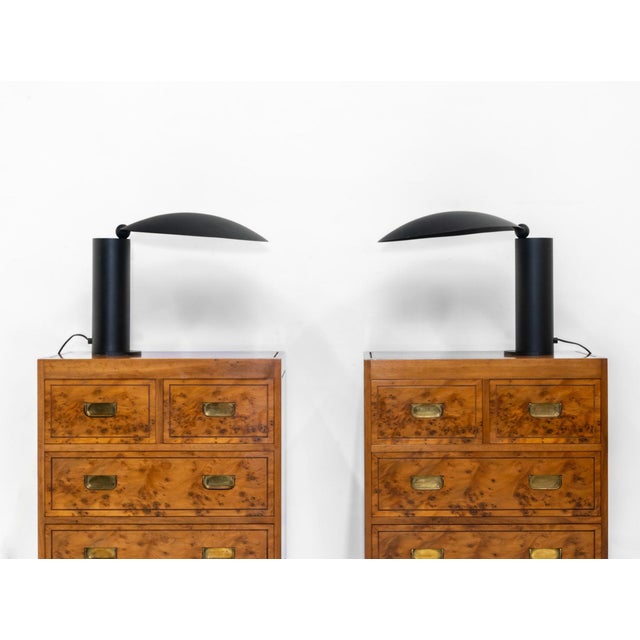 Brown Vintage Nightstand in Yew from Gordon Russell, 1988, Set of 2 For Sale - Image 8 of 18