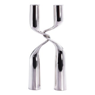 Liaison 2-Piece Metal Candle Holder Set For Sale