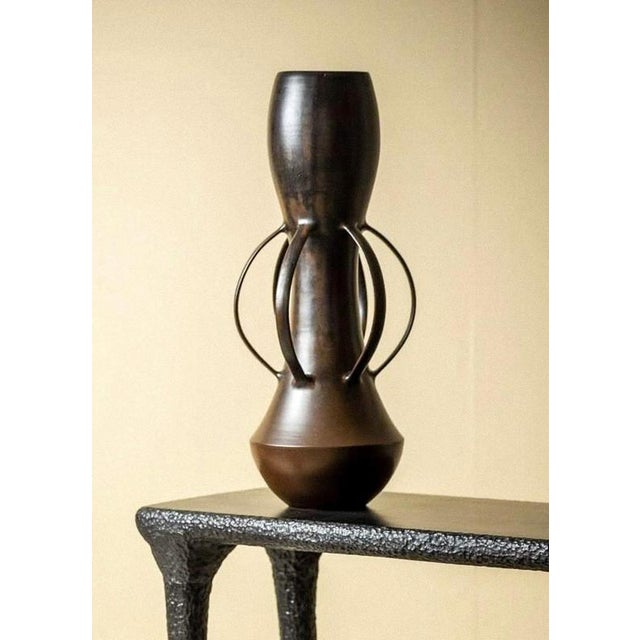 Symbiosis Vase in Wheel-Thrown Glazed Stoneware by Robin Kerr For Sale - Image 6 of 8