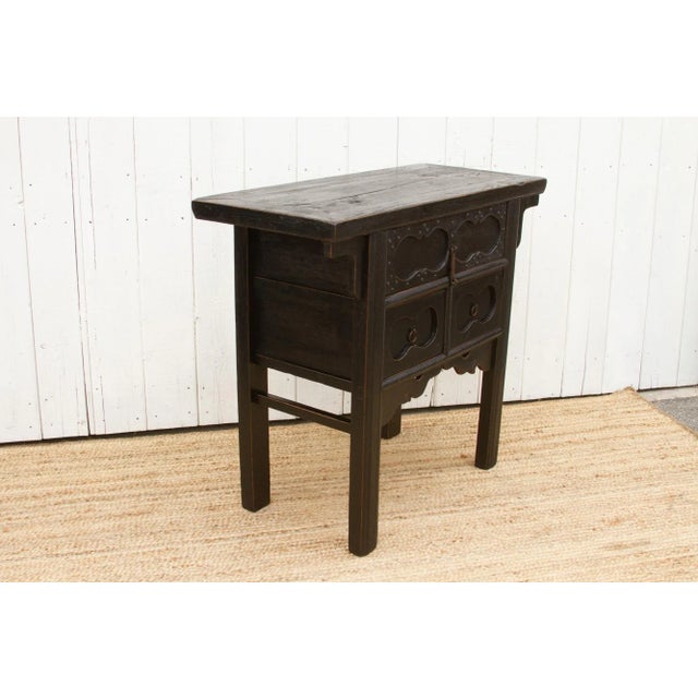 Black Antique Painted Black Money Dresser For Sale - Image 8 of 10