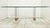 Brass Substantial Lucite and Brass Dining Table, Etched Glass Top For Sale - Image 8 of 9