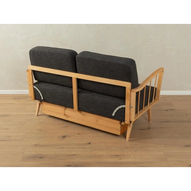 Mid-Century Modern Vintage Sofa in Beech, 1950s For Sale - Image 3 of 11