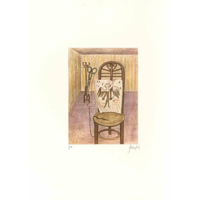 Color lithograph realized by Enrico Benaglia. Artist proof, hand signed lower right. Excellent condition. Italian painter...