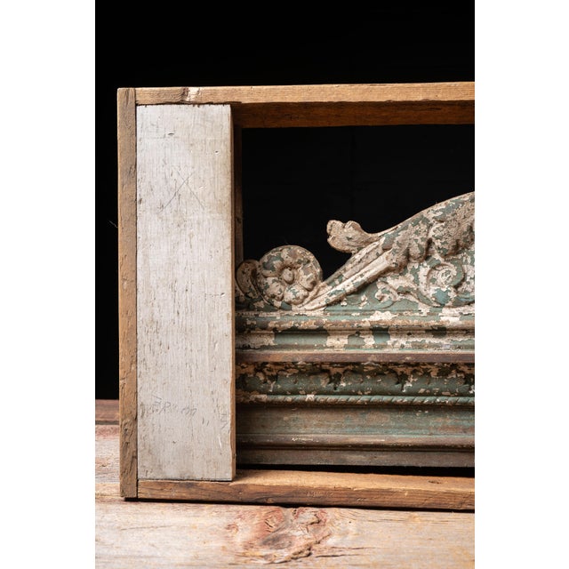 Late 19th Century Victorian Painted Cast Iron Architectural Pediment For Sale - Image 4 of 18