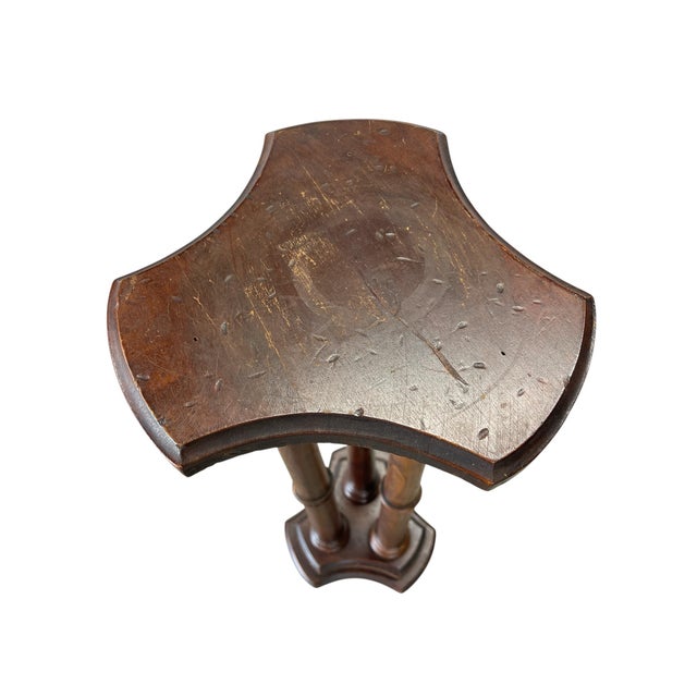 Italian Mid Century Three Column Pedestal/Plant Stand For Sale - Image 6 of 8