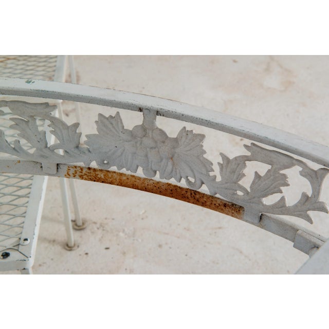 Molla Wrought Iron, Glass Top Table, Four Chairs, 1940s For Sale - Image 12 of 12