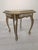 Gold Wooden Coffee Table with Glass Top For Sale - Image 8 of 15