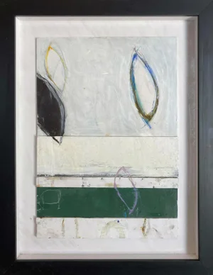Ascent, Framed Contemporary Abstract Mixed Media Painting, G. Campbell Lyman