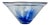 Large Vintage Conical Blue Glass Centerpiece Bowl, 1980s For Sale