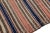 Peach Vintage Kilim Handmade Flatweave Striped Wool Runner For Sale - Image 9 of 10