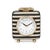 The Mona Accent Clock feels both bold and approachable. Wrapped in black and cream striped cotton jute, it brings texture...