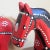 Vintage Handcrafted European Wooden Folk Art Horses — a Pair For Sale - Image 4 of 11
