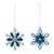 Celebrate the beauty of winter with this set of Glass Snowflake Ornaments. Each 4-inch ornament features an intricate...