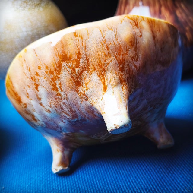 Tripod Bowl by the Potters of Accolay, France, 1950s For Sale - Image 10 of 17