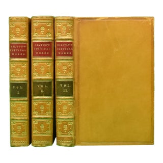"The Poetical Works of John Milton: Volumes I-Iii" 1853 Milton, John For Sale