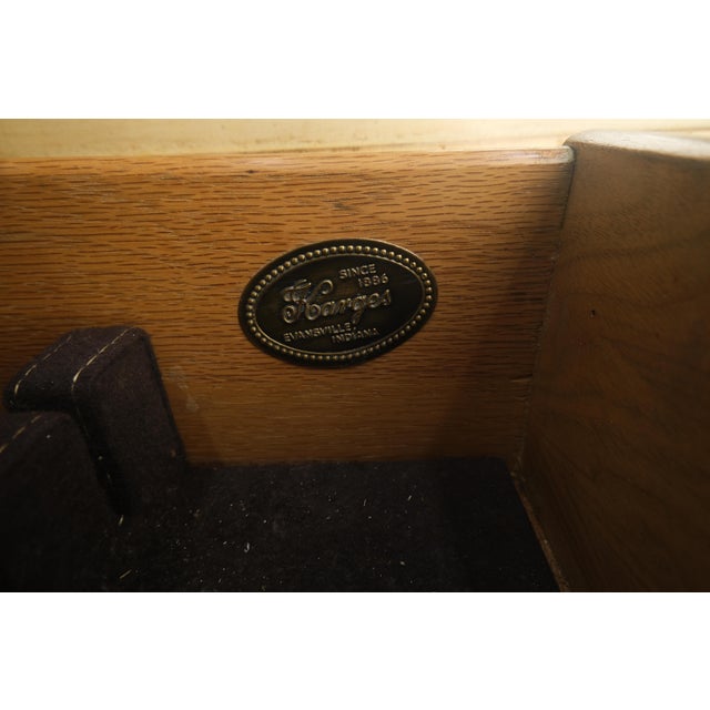 Kargers Rosewood Brass Gallery Top Fitted Drawers Sideboard Buffet Credenza MINT For Sale - Image 10 of 18